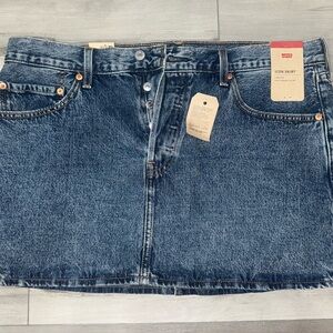 Levi's Iconic Blue Mini Denim Skirt